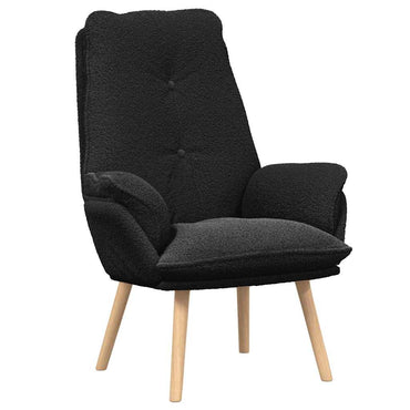 vidaXL Sessel Schwarz 69 x 74 x 93 cm Sherpa-Stoff