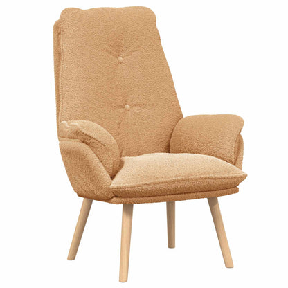 vidaXL Sessel Beige 69 x 74 x 93 cm Sherpa-Stoff
