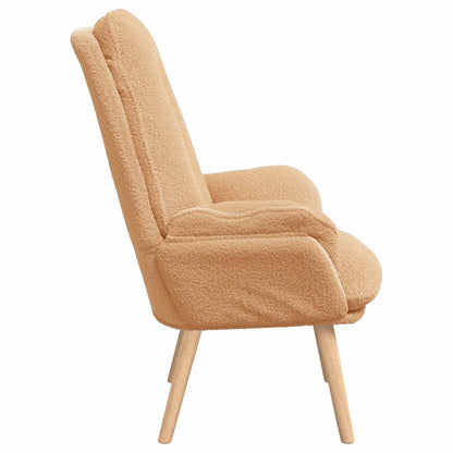 vidaXL Sessel Beige 69 x 74 x 93 cm Sherpa-Stoff
