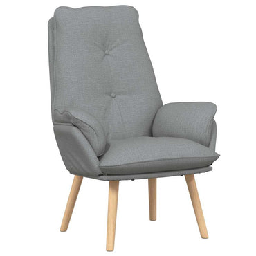 vidaXL Sessel Hellgrau 69 x 74 x 93 cm Stoff und Sperrholz