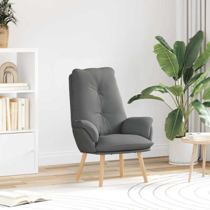 vidaXL Sessel Dunkelgrau 69 x 74 x 93 cm Stoff und Sperrholz