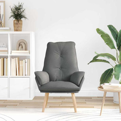 vidaXL Sessel Dunkelgrau 69 x 74 x 93 cm Stoff und Sperrholz