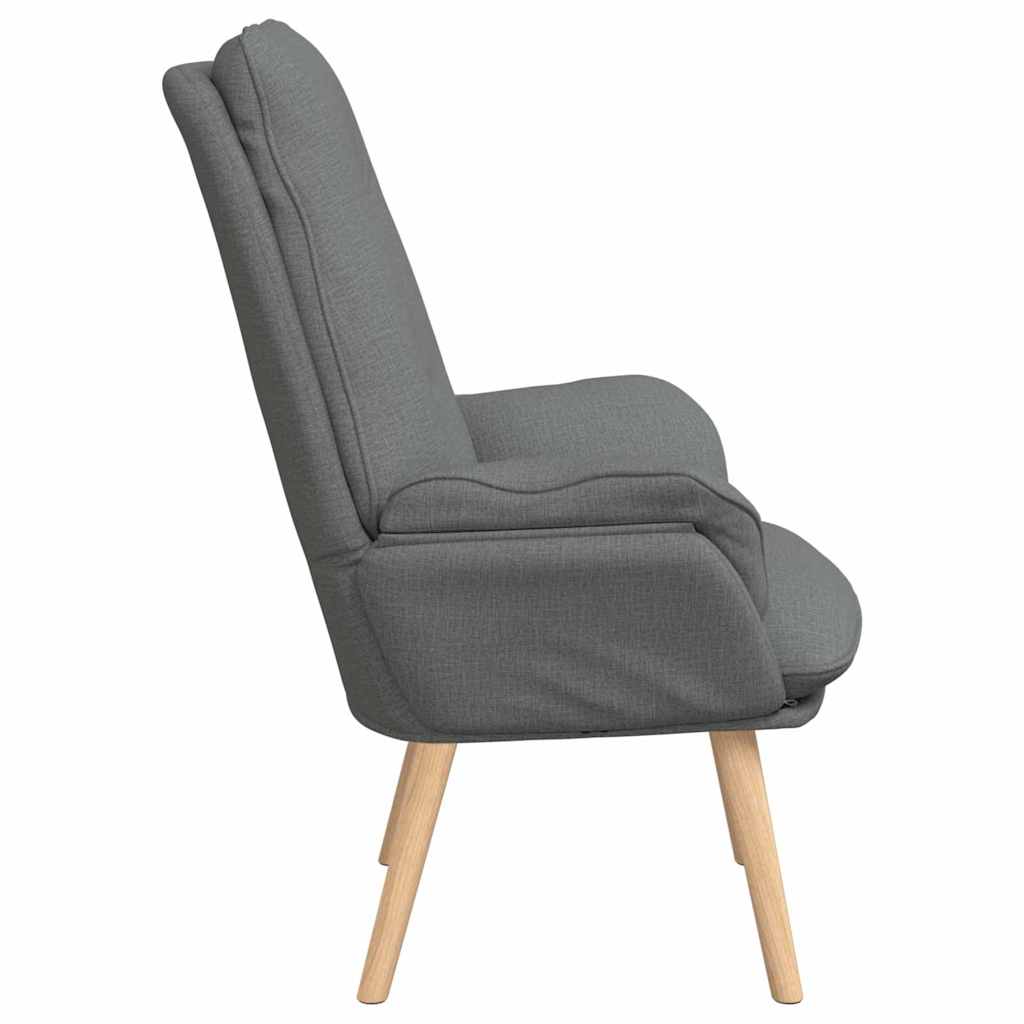 vidaXL Sessel Dunkelgrau 69 x 74 x 93 cm Stoff und Sperrholz