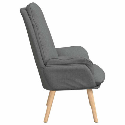 vidaXL Sessel Dunkelgrau 69 x 74 x 93 cm Stoff und Sperrholz
