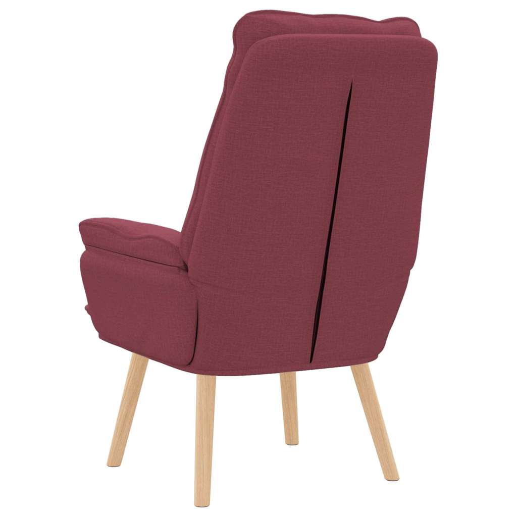 vidaXL Sessel Weinrot 69 x 74 x 93 cm Stoff und Sperrholz