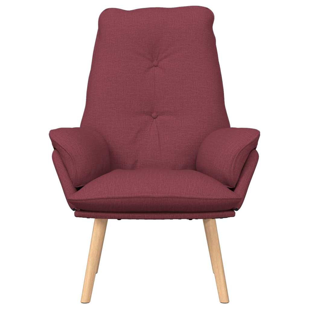 vidaXL Sessel Weinrot 69 x 74 x 93 cm Stoff und Sperrholz