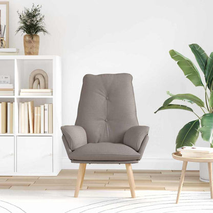 vidaXL Sessel Taupe 69 x 74 x 93 cm Stoff und Sperrholz