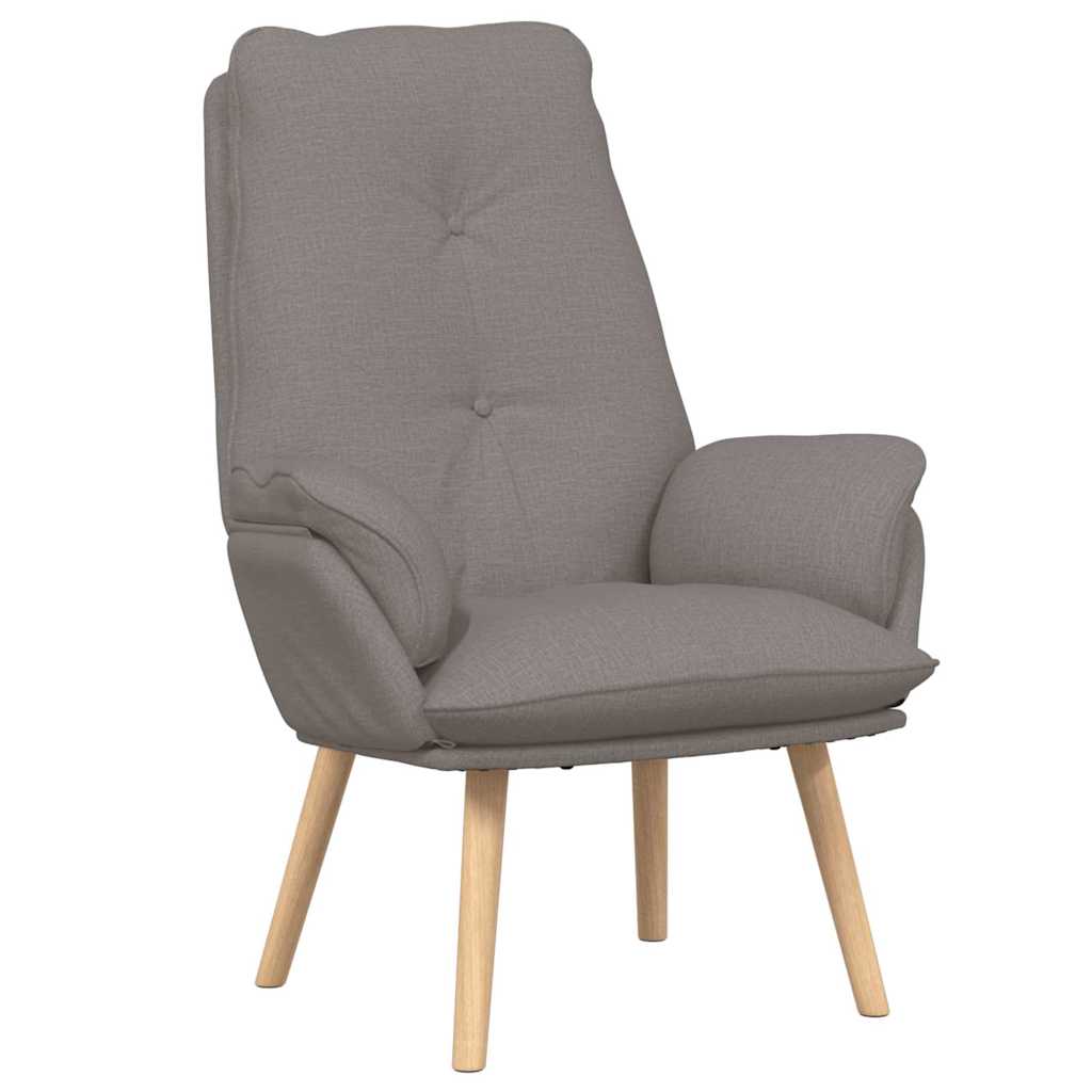 vidaXL Sessel Taupe 69 x 74 x 93 cm Stoff und Sperrholz