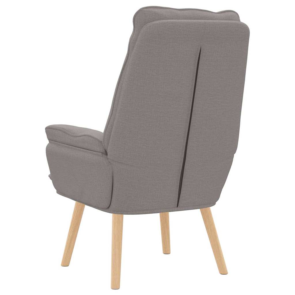 vidaXL Sessel Taupe 69 x 74 x 93 cm Stoff und Sperrholz