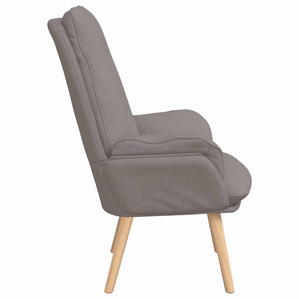 vidaXL Sessel Taupe 69 x 74 x 93 cm Stoff und Sperrholz