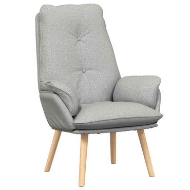 vidaXL Sessel Wolkengrau 69 x 74 x 93 cm Stoff und Sperrholz