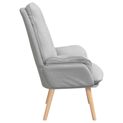 vidaXL Sessel Wolkengrau 69 x 74 x 93 cm Stoff und Sperrholz