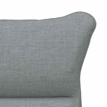 vidaXL Fauteuil Gris Clair 69 x 74 x 93 cm Tissu et Contreplaqué