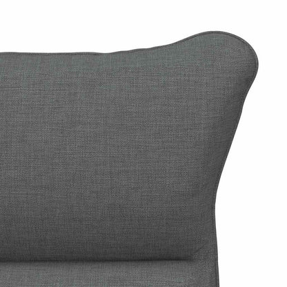 vidaXL Fauteuil Gris foncé 69 x 74 x 93 cm Tissu et contreplaqué