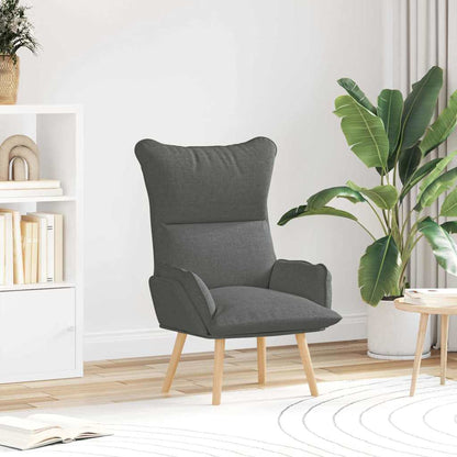 vidaXL Fauteuil Gris foncé 69 x 74 x 93 cm Tissu et contreplaqué