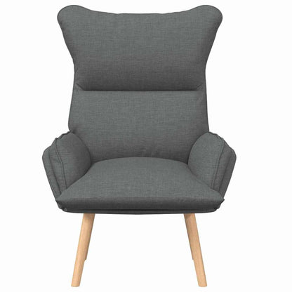 vidaXL Fauteuil Gris foncé 69 x 74 x 93 cm Tissu et contreplaqué