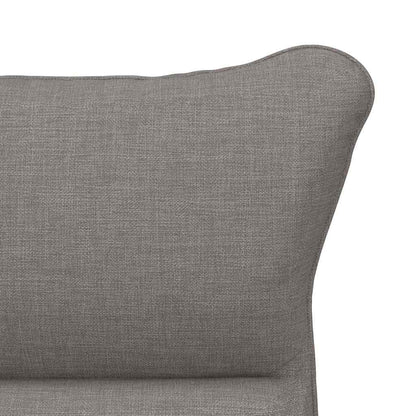 vidaXL Fauteuil Taupe 69 x 74 x 93 cm Tissu et Contreplaqué