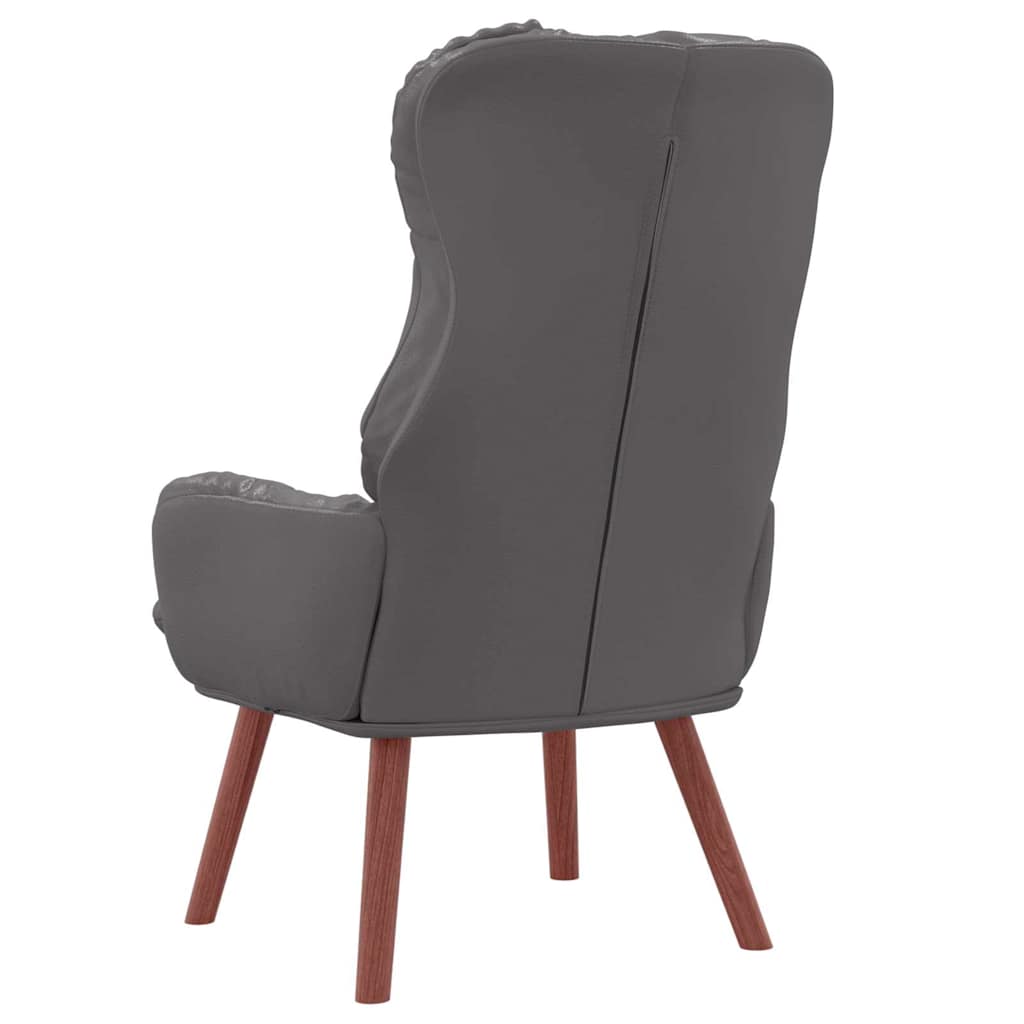 vidaXL Sessel Grau 69 x 74 x 93 cm Kunstleder