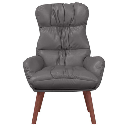 vidaXL Sessel Grau 69 x 74 x 93 cm Kunstleder
