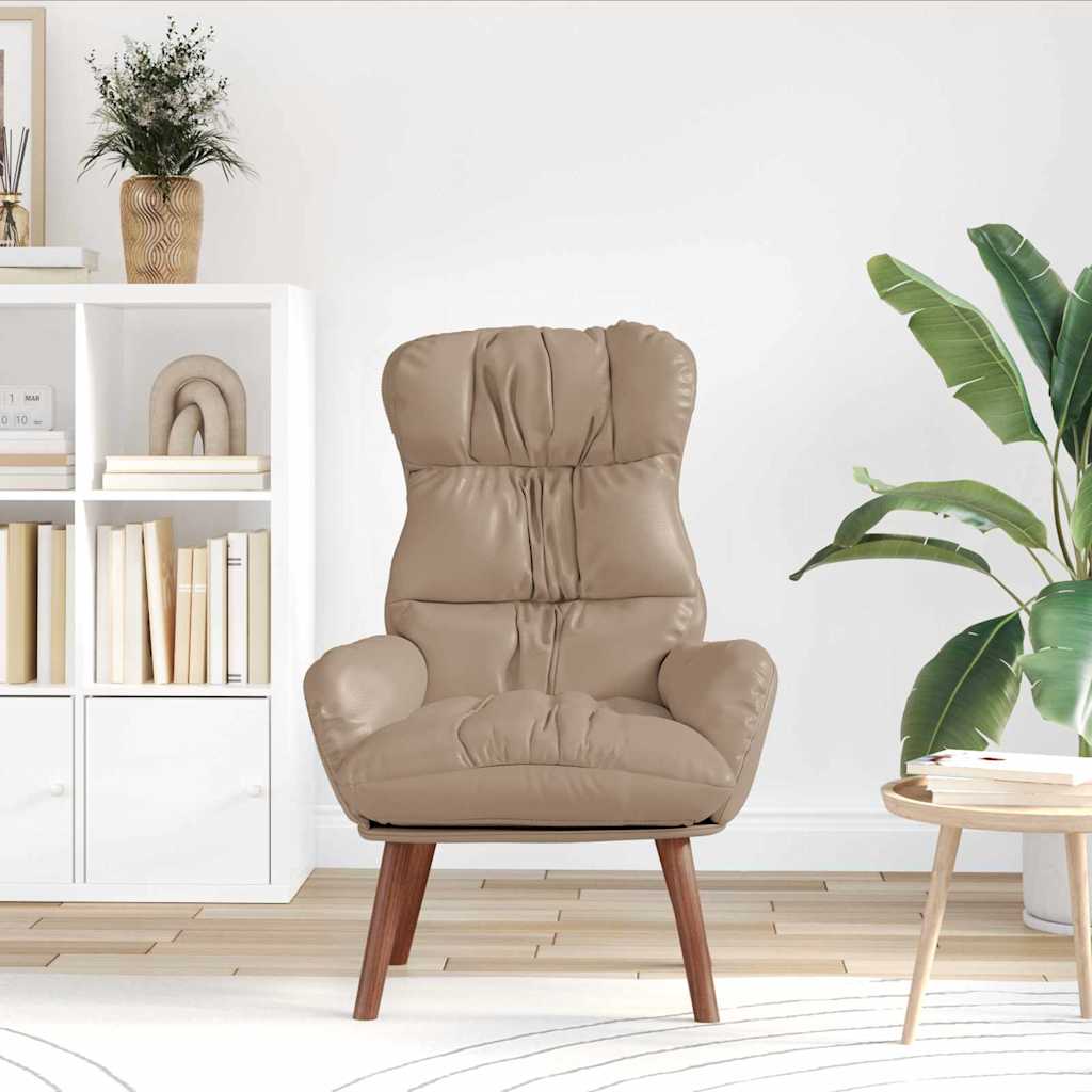 vidaXL Fauteuil cappuccino 69 x 74 x 93 cm similicuir