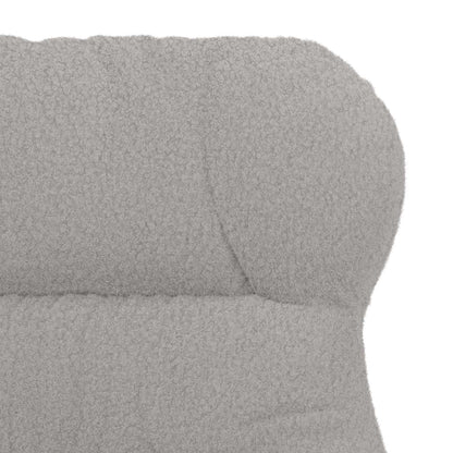 Sessel Hellgrau 69 x 74 x 93 cm Sherpa-Stoff