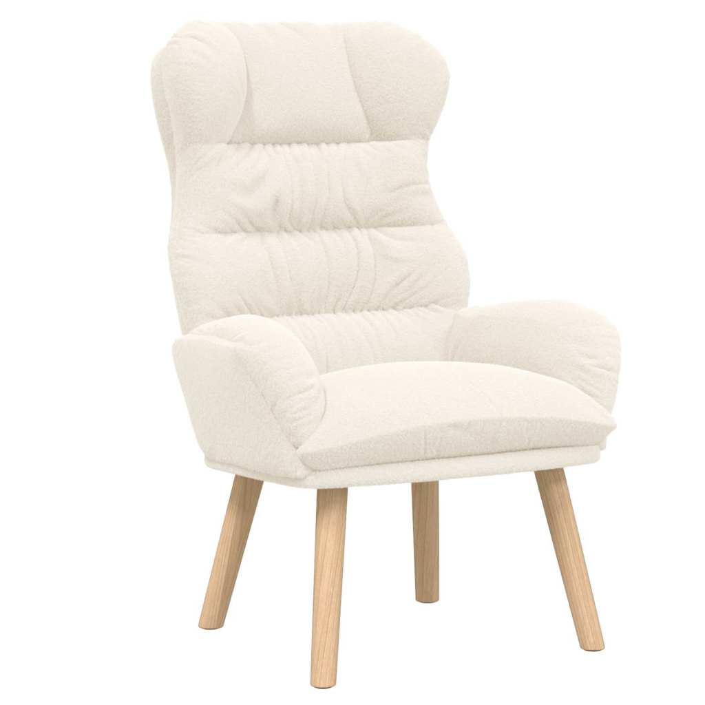 vidaXL Sessel Creme 69 x 74 x 93 cm Sherpa-Stoff