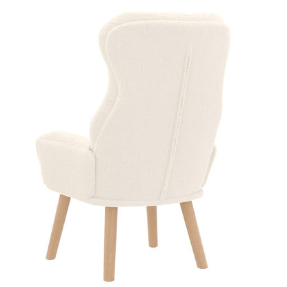 vidaXL Sessel Creme 69 x 74 x 93 cm Sherpa-Stoff