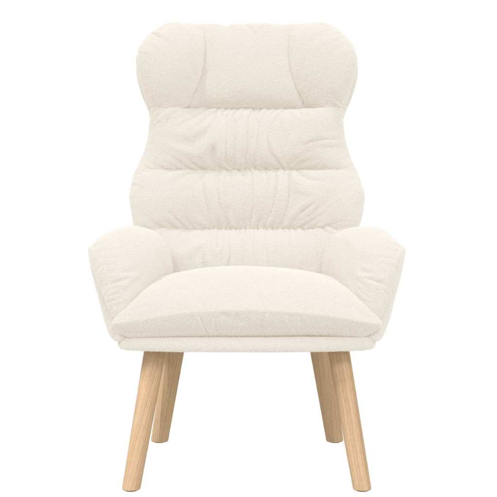 vidaXL Sessel Creme 69 x 74 x 93 cm Sherpa-Stoff