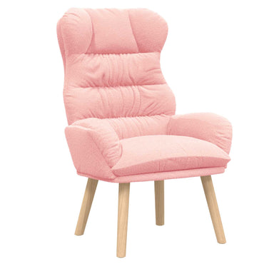 vidaXL Sessel Rosa 69 x 74 x 93 cm Sherpa-Stoff