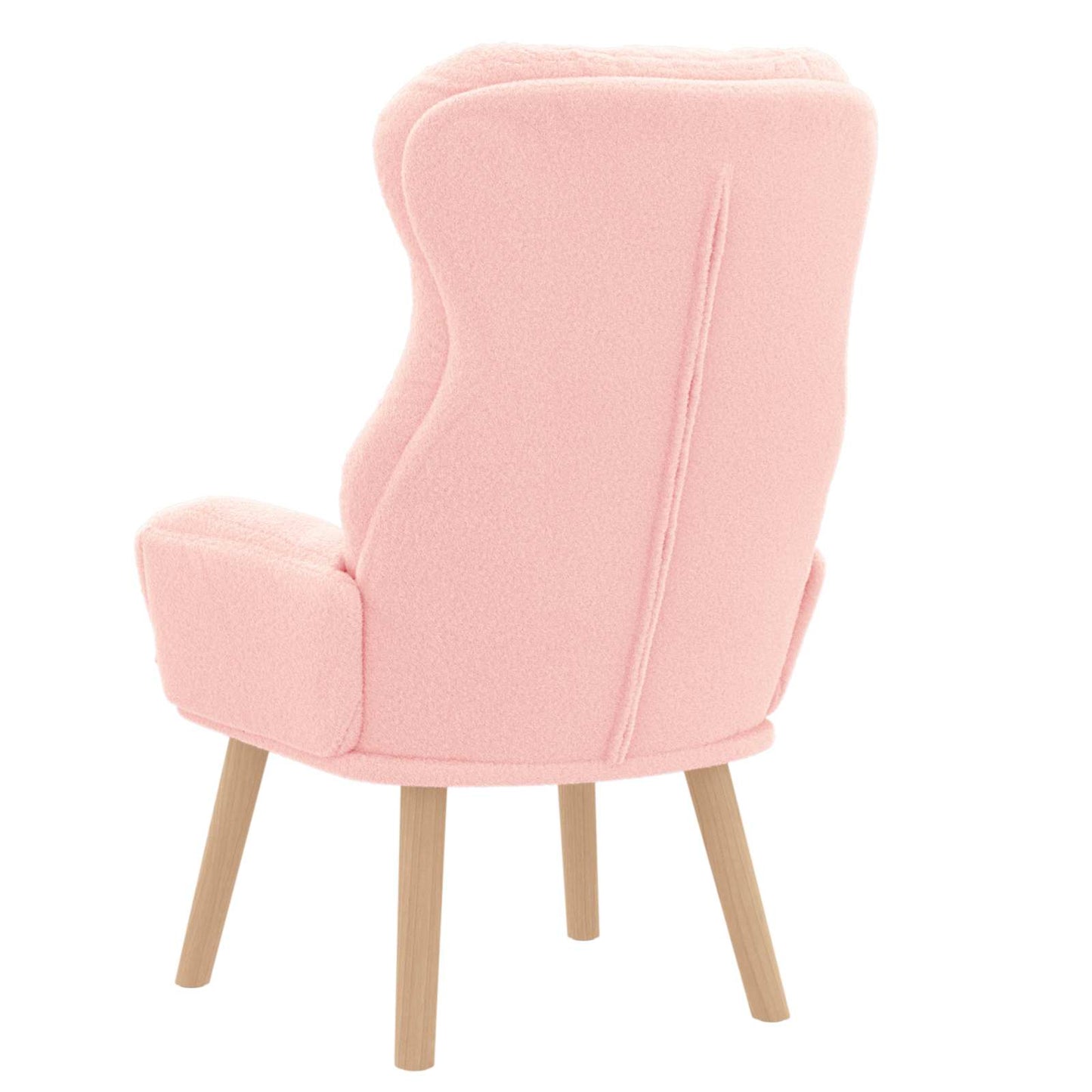 Sessel Rosa 69 x 74 x 93 cm Sherpa-Stoff