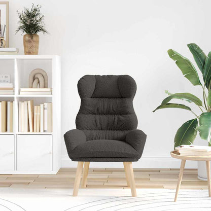 vidaXL Sessel Dunkelgrau 69 x 74 x 93 cm Sherpa-Stoff