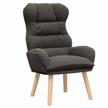 vidaXL Sessel Dunkelgrau 69 x 74 x 93 cm Sherpa-Stoff