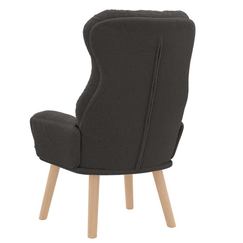 vidaXL Sessel Dunkelgrau 69 x 74 x 93 cm Sherpa-Stoff
