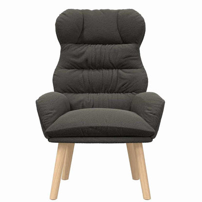 vidaXL Sessel Dunkelgrau 69 x 74 x 93 cm Sherpa-Stoff