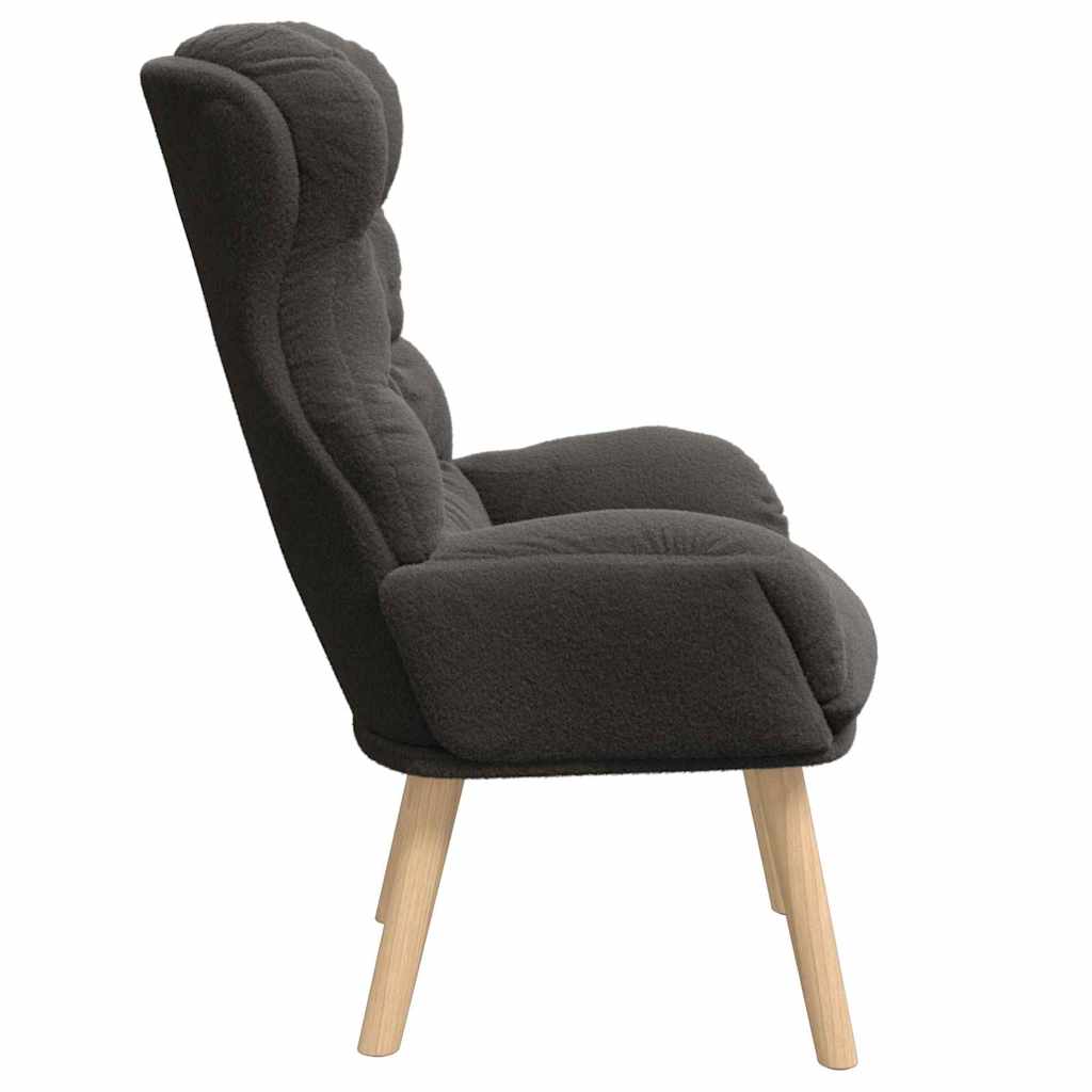 vidaXL Sessel Dunkelgrau 69 x 74 x 93 cm Sherpa-Stoff