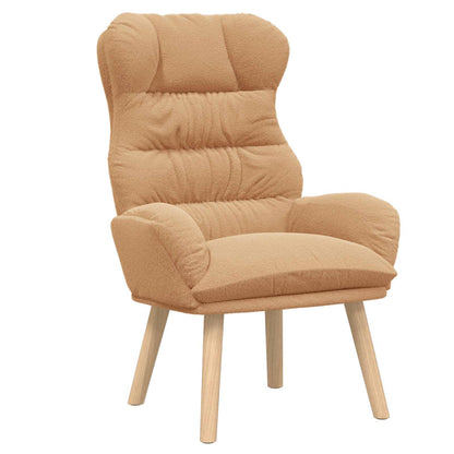 vidaXL Sessel Beige 69 x 74 x 93 cm Sherpa-Stoff