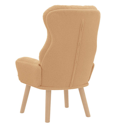 vidaXL Sessel Beige 69 x 74 x 93 cm Sherpa-Stoff