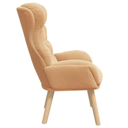 vidaXL Sessel Beige 69 x 74 x 93 cm Sherpa-Stoff