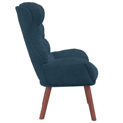 vidaXL Sessel Blau 69 x 74 x 93 cm Samt
