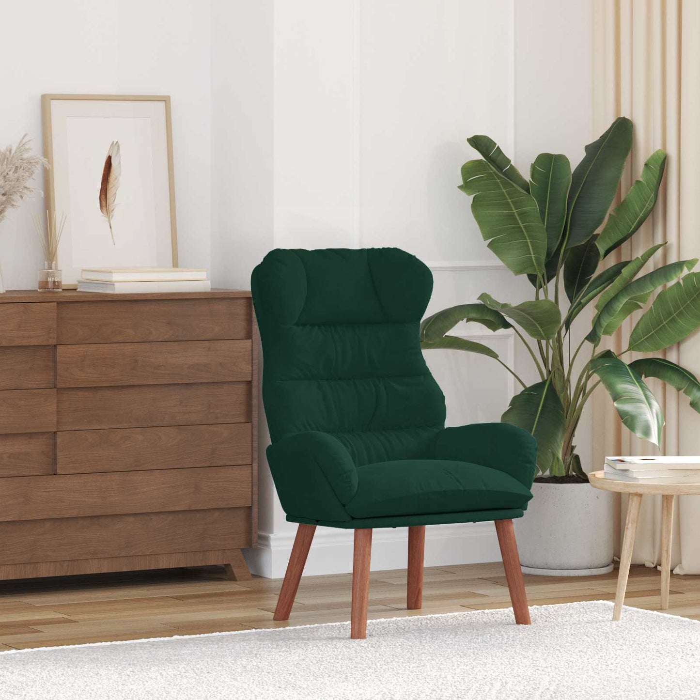 vidaXL Sessel Dunkelgrün 69 x 74 x 93 cm Samt