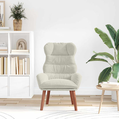 vidaXL Sessel Creme 69 x 74 x 93 cm Samt