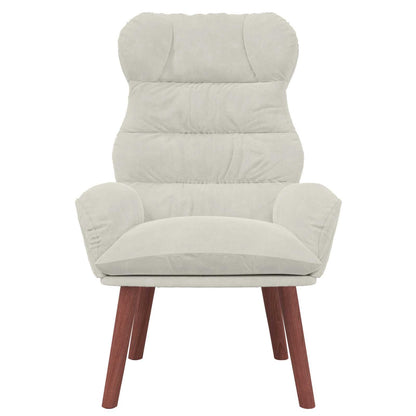 vidaXL Sessel Creme 69 x 74 x 93 cm Samt