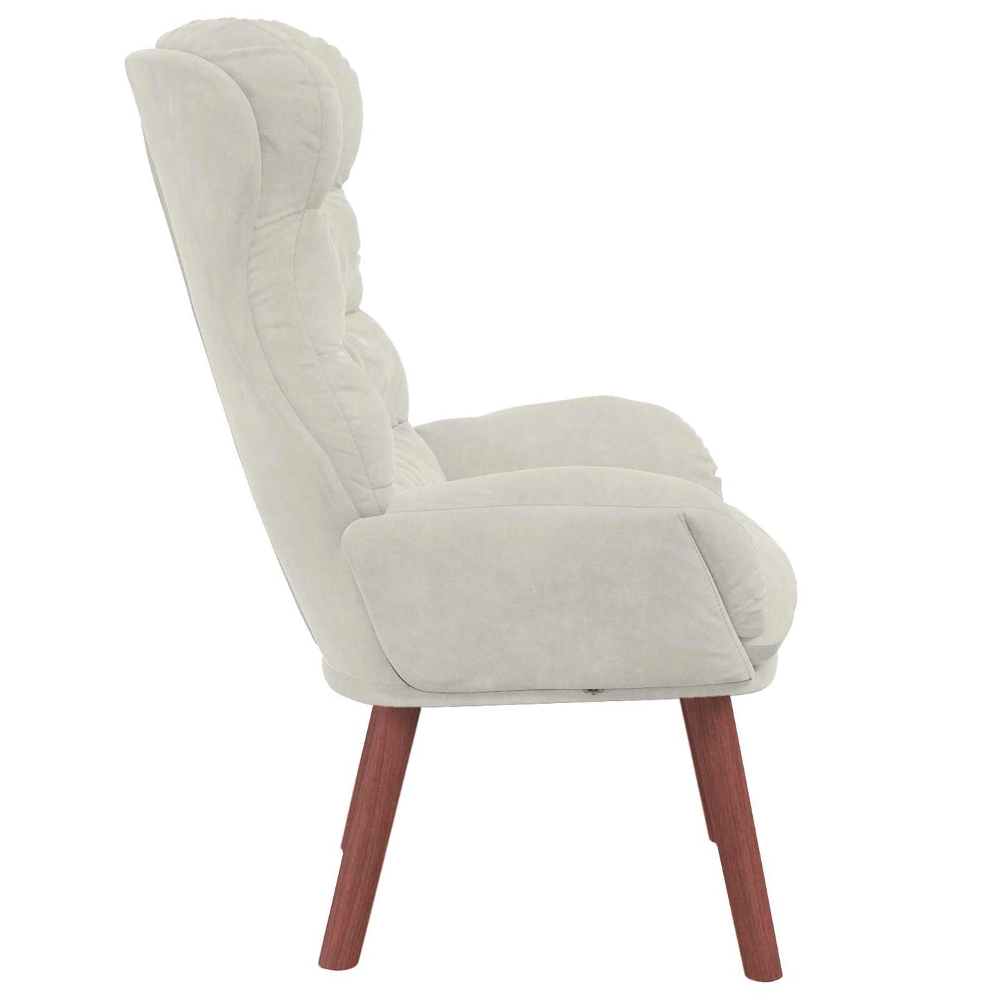 vidaXL Sessel Creme 69 x 74 x 93 cm Samt