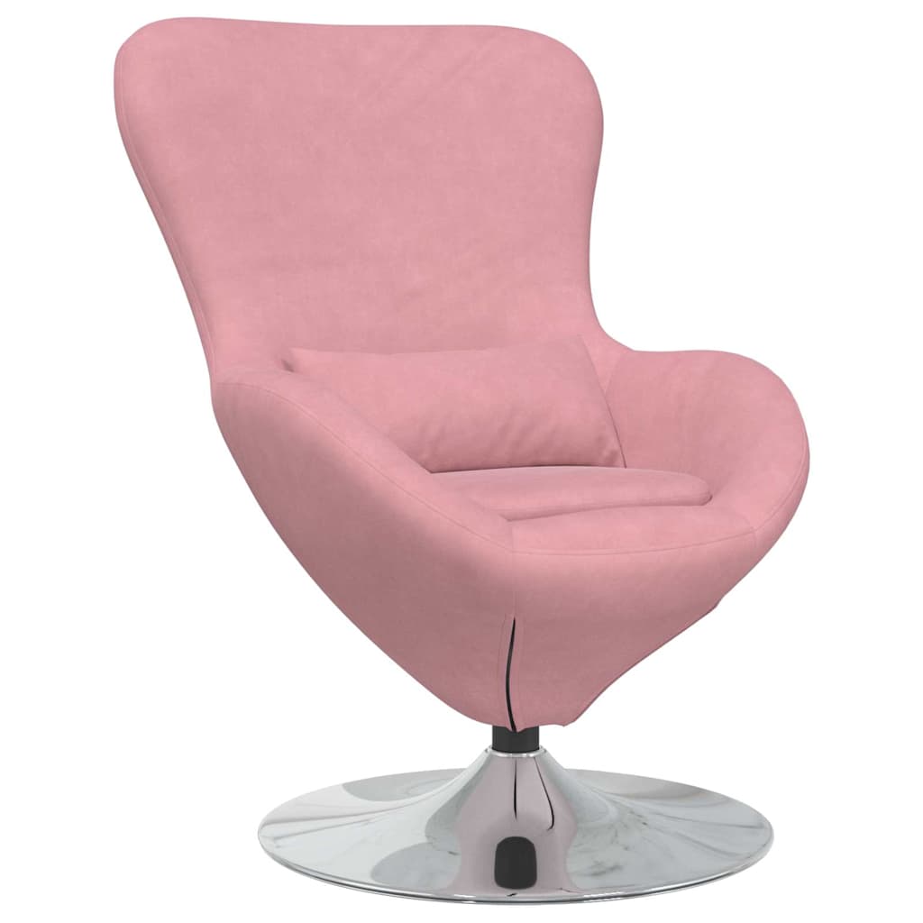 vidaXL Eiersessel Rosa Samt