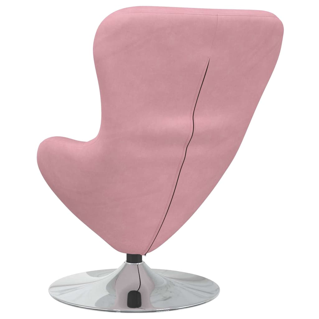 vidaXL Eiersessel Rosa Samt