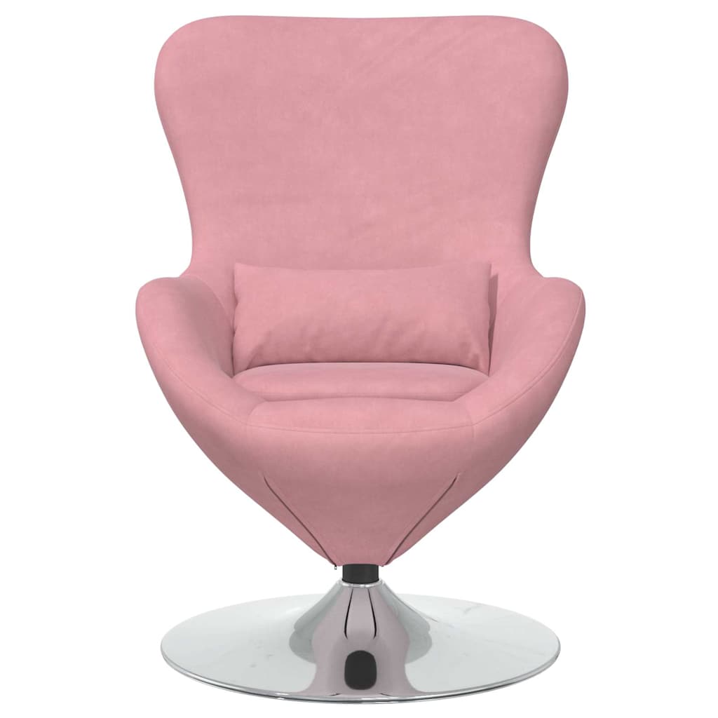 vidaXL Eiersessel Rosa Samt