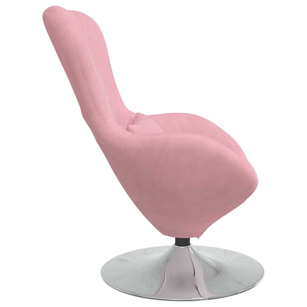 vidaXL Eiersessel Rosa Samt