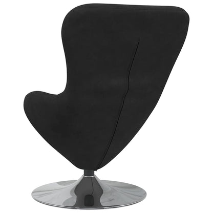 vidaXL Eiersessel Schwarz Samt