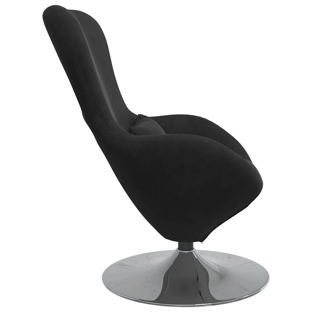 vidaXL Eiersessel Schwarz Samt