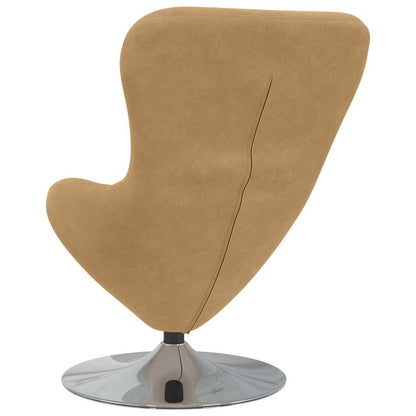 vidaXL Eiersessel Braun Samt